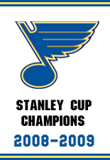 St. Louis Blues — 2008-09 Stanley Cup Champions banner.
