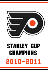 Philadelphia Flyers — 2010-11 Stanley Cup Champions banner.